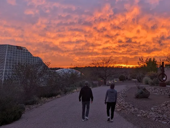 Drone summit sunset at B2, March 2024