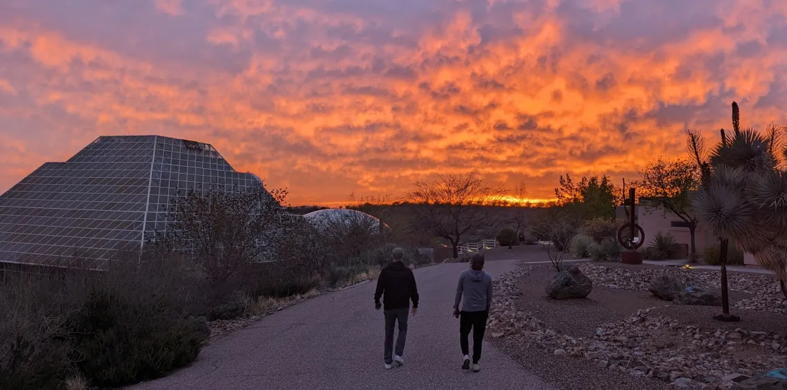 Drone summit sunset at B2, March 2024