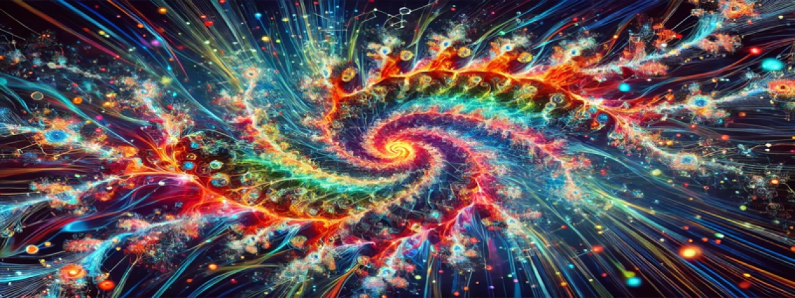 AI-generated image using Mandelbrot style fractal.